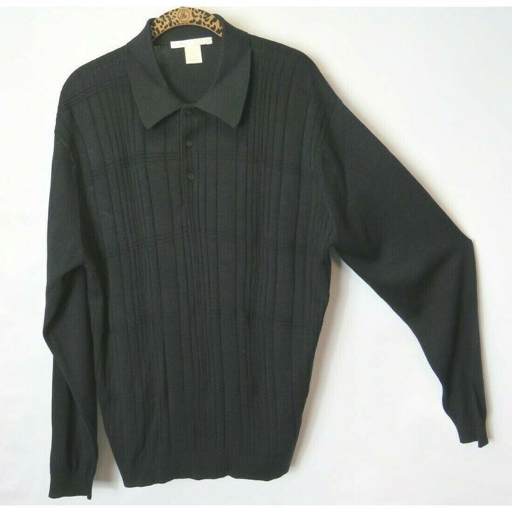 Mens pullover sweater by Perry Ellis size L